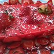 Flan de frutilla