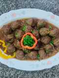 Kofta with Caramelized Onions