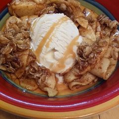 A picture of Easy Apple Crisp For Two.