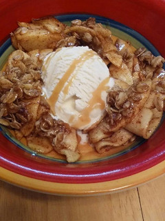 A picture of Easy Apple Crisp For Two.
