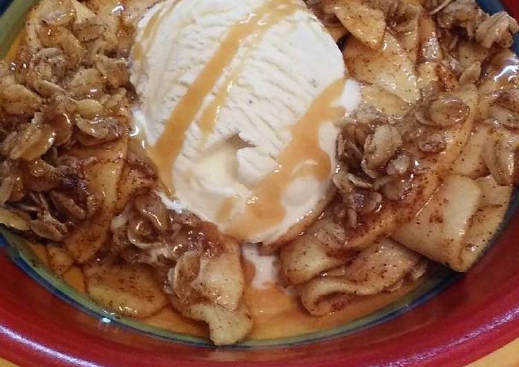 Easy Apple Crisp For Two