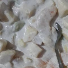 A picture of Fruits mix dip.
