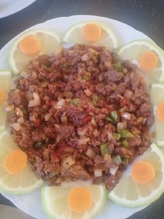صورة لوصفة سجق مع الخضار
