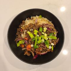 A picture of Spiced Ground Beef (Garam Masala).