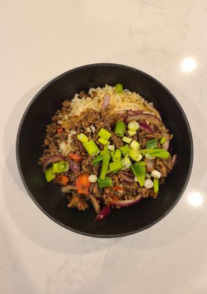 A picture of Spiced Ground Beef (Garam Masala).