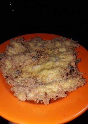 Foto resep Omlet ayam bawang crispy (kids meal)