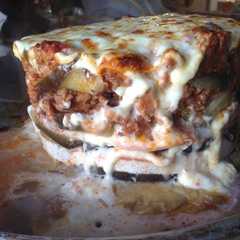 Una foto de Lasagna de berenjenas