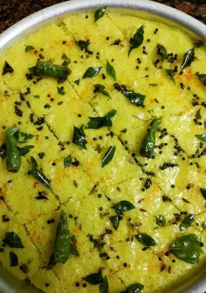 A picture of Buttermilk Dhokla.
