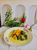 Labu kuning & daun pepaya jepang kuah santan