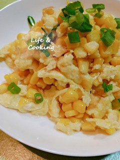 【家常菜】玉米滑蛋 的食譜成品照片