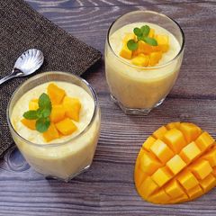 A picture of Eggless Mango Souffle.