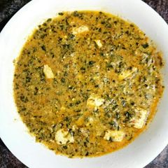 A picture of Methi malai paneer.
