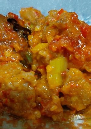 Foto resep Pentol sapi pedas manis