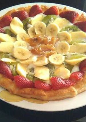 A picture of Easy Fruit and Custard Tart.