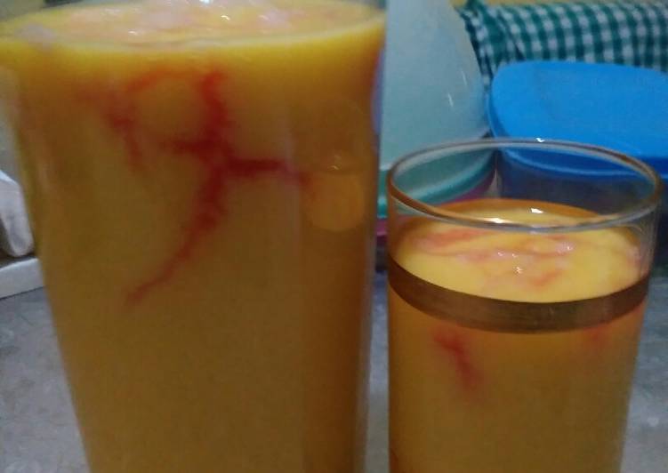 Cara Gampang Menyiapkan Juice mangga susu Anti Gagal