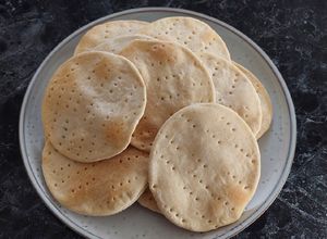 Una foto de Matzá (Matzoh) Pan sin levadura