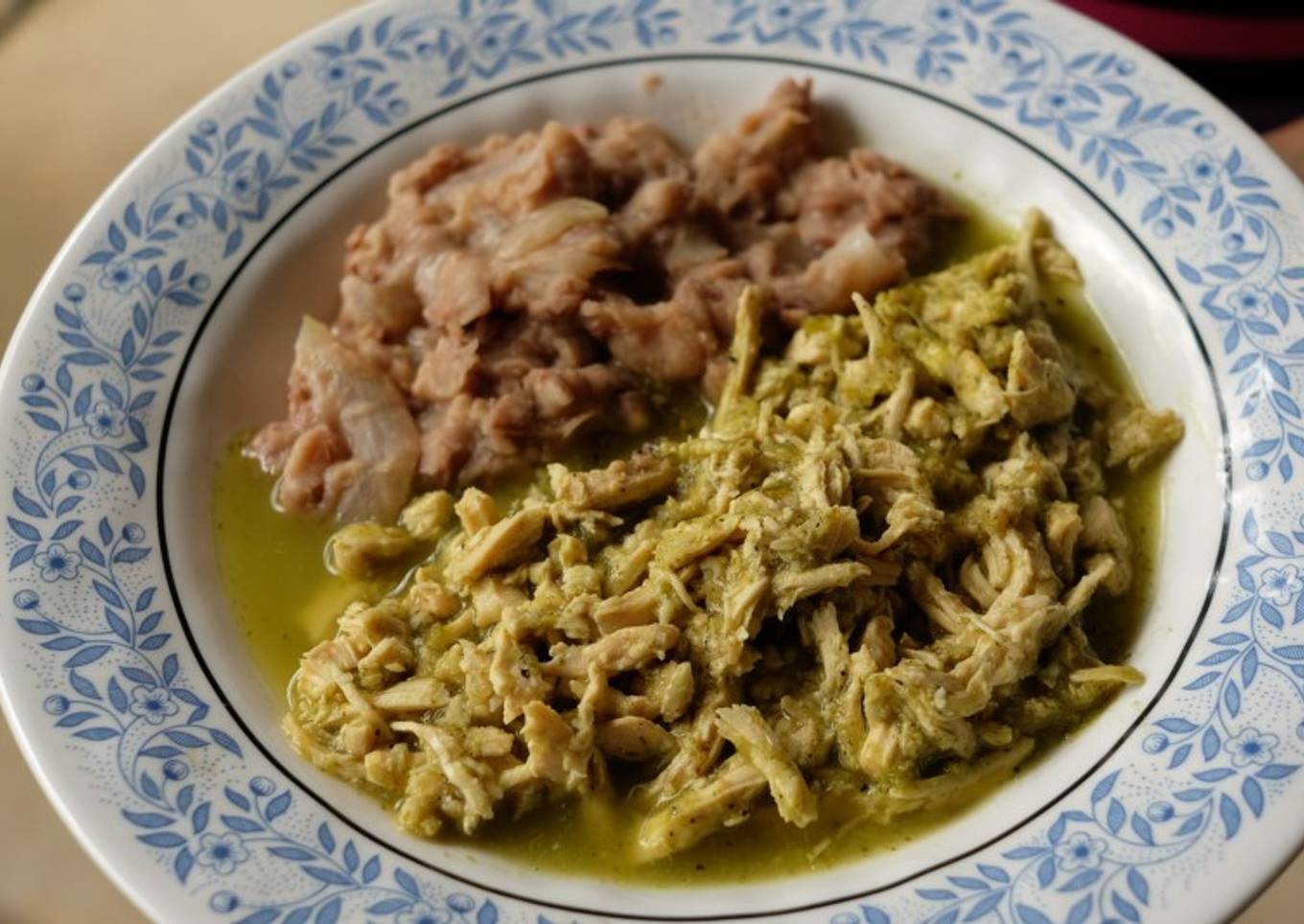 Pollo en salsa de cilantro