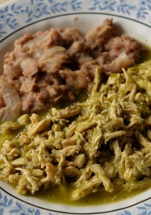 Una foto de Pollo en salsa de cilantro