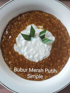 Foto resep Bubur Merah Putih Simple