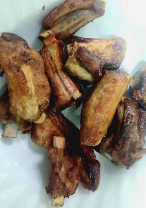 รูปของ ซี่โครงหมูทอด หม้อทอดไร้น้ำมัน