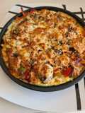 Pizza con base de romanescu