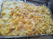 Una foto de fusilli con carne picada