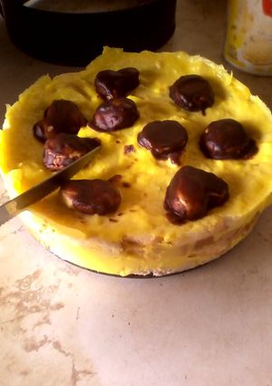 Una foto de Torta Fría de Pan y Pudín🍞