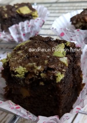Foto resep Pumpkin Brownies (Brownies Labu Kuning)