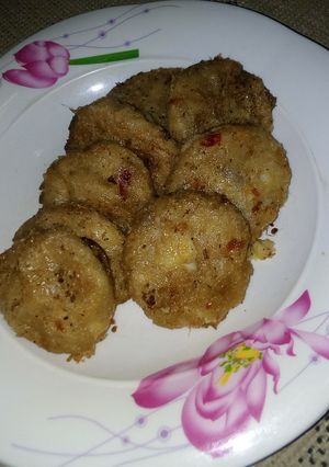 A picture of Yam cake.