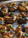 Donas de bananas y nueces