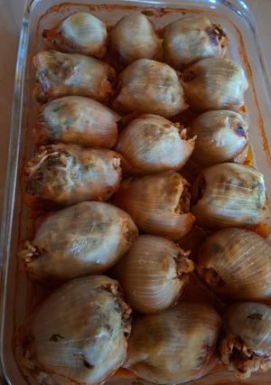Una foto de Cebollas rellenas