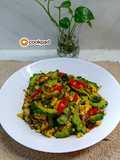 Peria goreng Telur Hancur