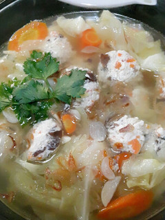 Foto resep Sup bola ayam sayur
