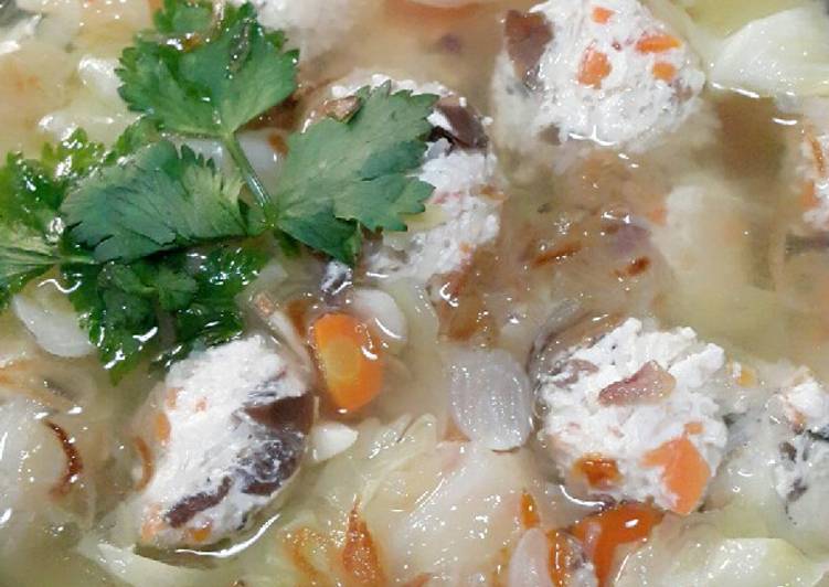 Bumbu Sup bola ayam sayur | Langkah Membuat Sup bola ayam sayur Yang Menggugah Selera