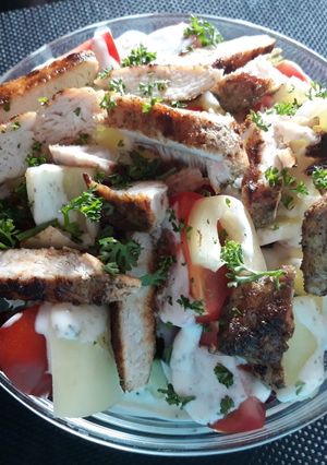 Saláta pipi hússal recept fotója