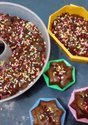 Foto resep Kue bolu kukus coklat seres aneka bentuk