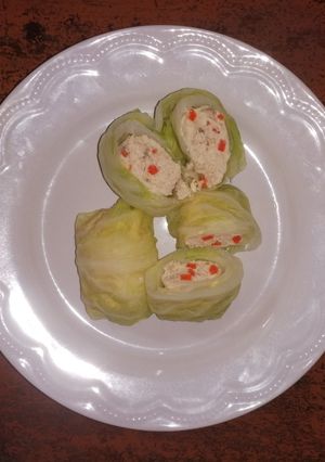 รูปของ กะหล่ำปลียัดไส้อกไก่สับ(สูตร​คลีน)
