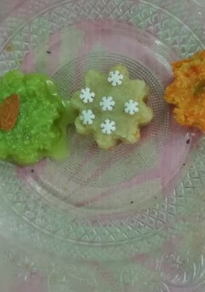 A picture of Tricolour halwa.