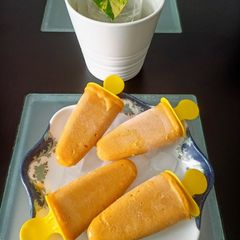 A picture of Mango popsicles.