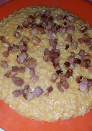 Foto di Risotto alla zucca con pancetta