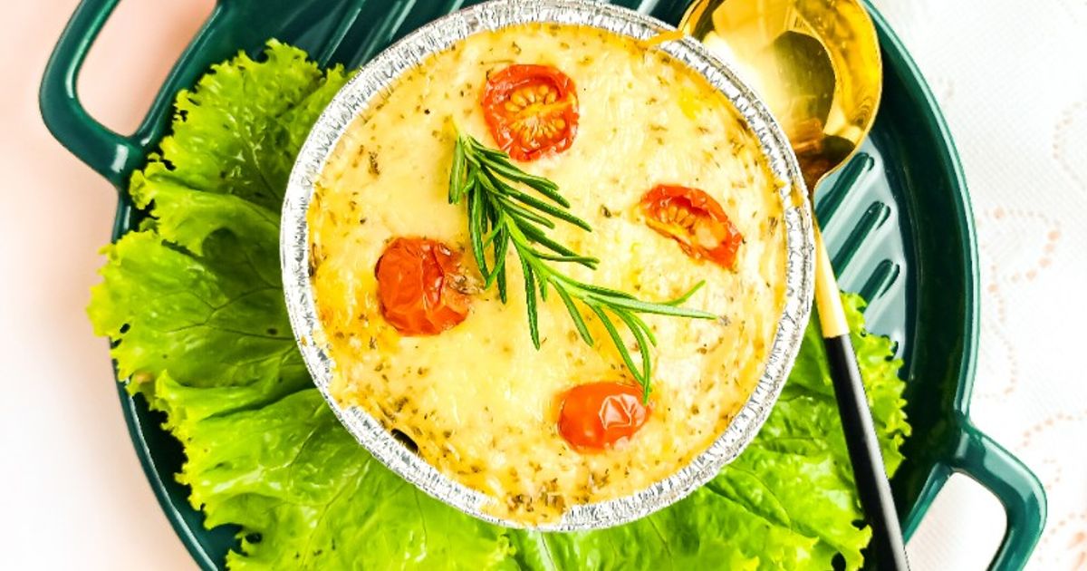 Nasi Bakar Bolognese Saus Keju