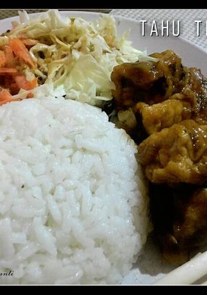 Foto resep Tahu Teriyaki ala bento#simple#vegan lovers👌👌