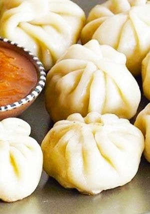 A picture of Soya veg momos.