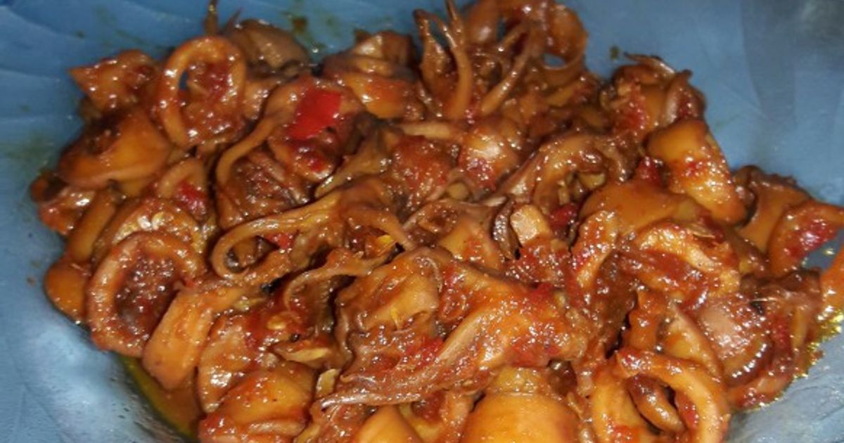 Resep Eseng Cumi Pedesss oleh Bunda Sasi - Cookpad