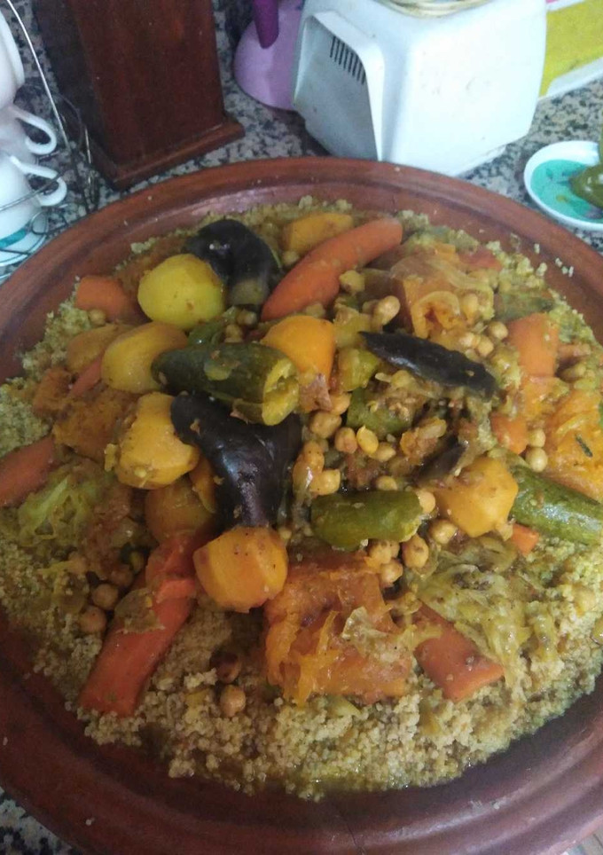 صورة لوصفة الكسكس المغربي 😋😋😋