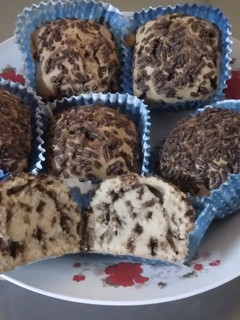 Una foto de Muffins de vainilla hormiguero
