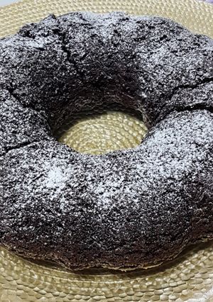 Una foto de Bizcocho de chocolate sin huevo