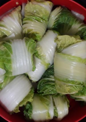 Foto resep Sawi gulung isi tahu ayam (tinggi protein)