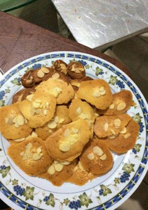 Foto resep Almond cheese cookies, renyah