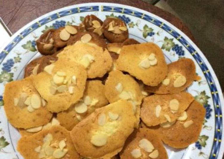 Almond cheese cookies, renyah